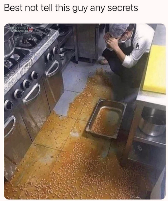 he'll spill the beans