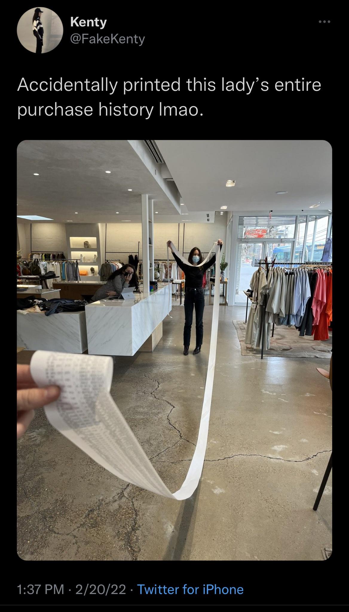 that's a CVS receipt