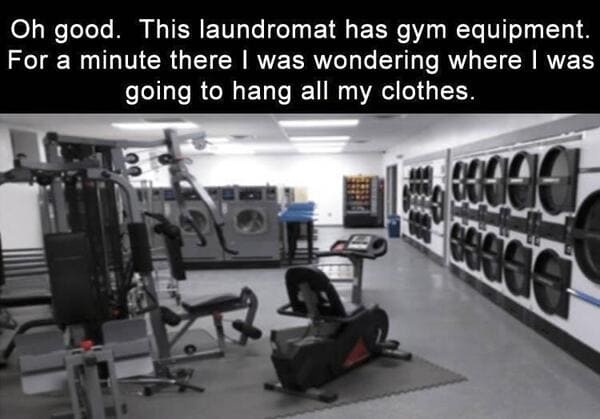 laundromat gym combo