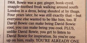 be like bowie