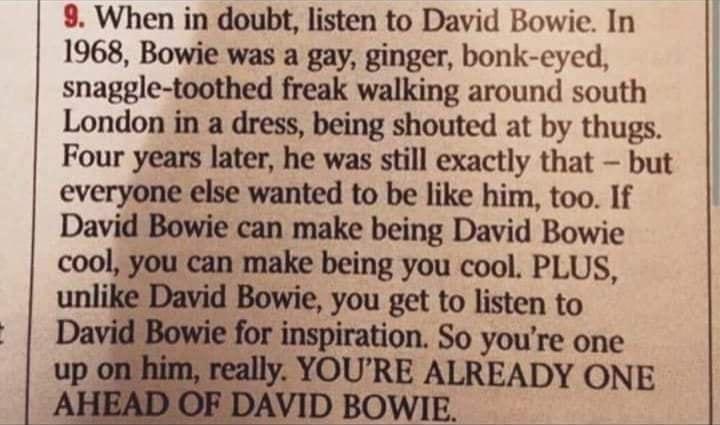 be like bowie