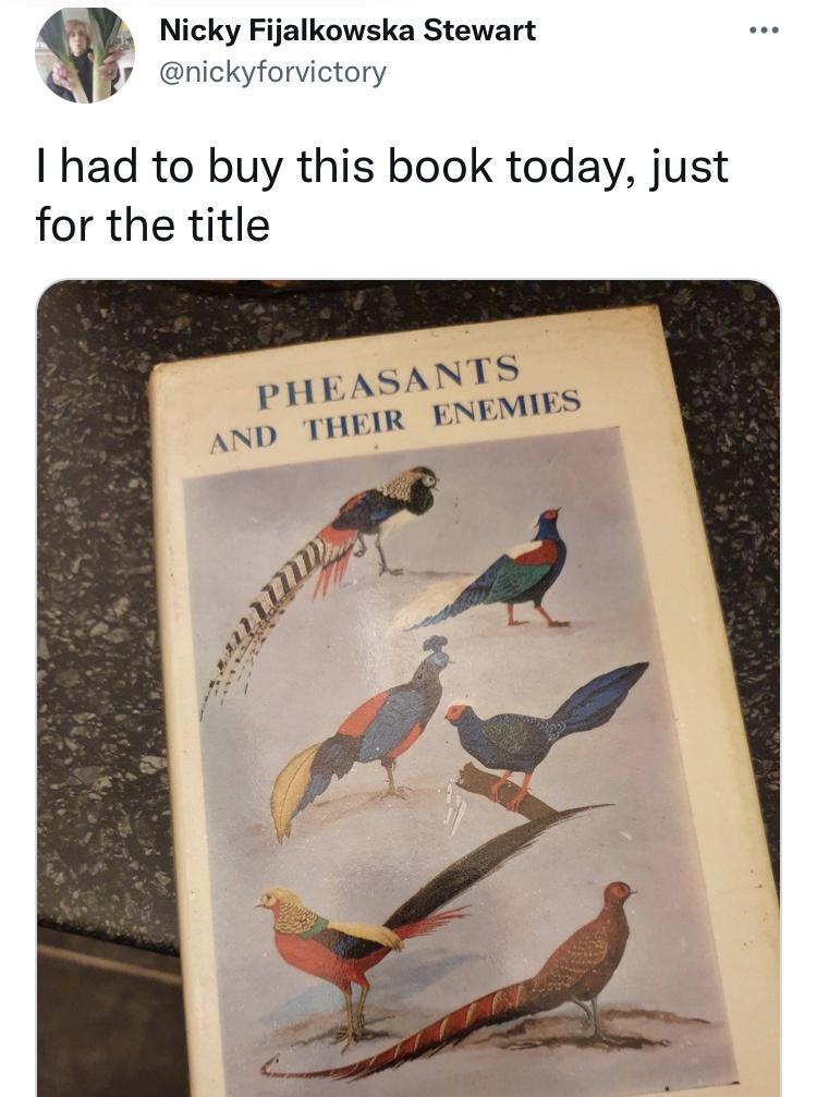 pheasants and their enemies