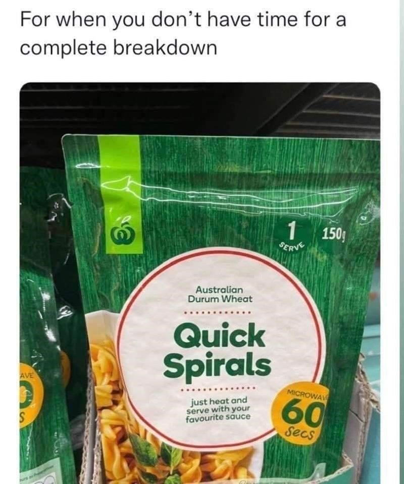 just a quick spiral