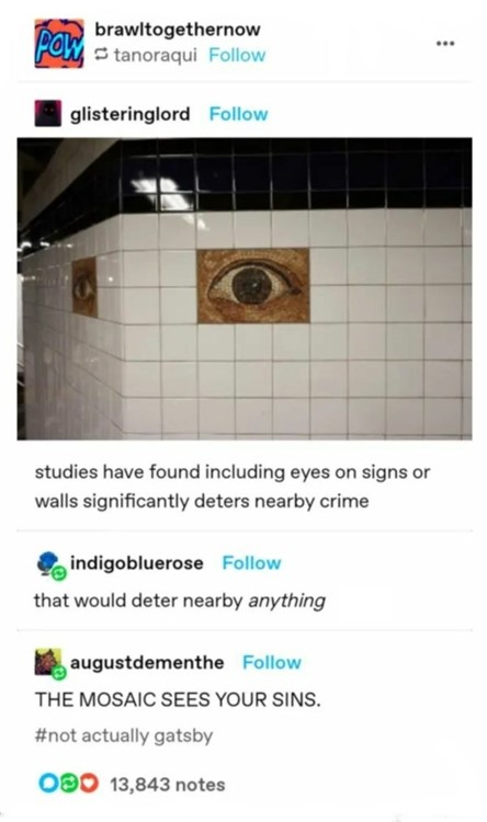 the all seeing mosaic eye