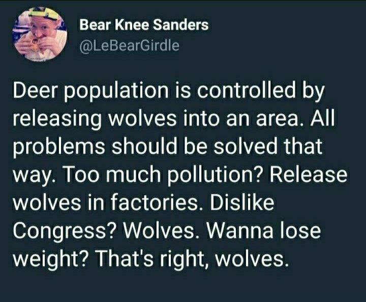 dislike congress? wolves