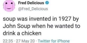 he really wanted to drink a chicken