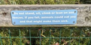 please don’t make the animals sick