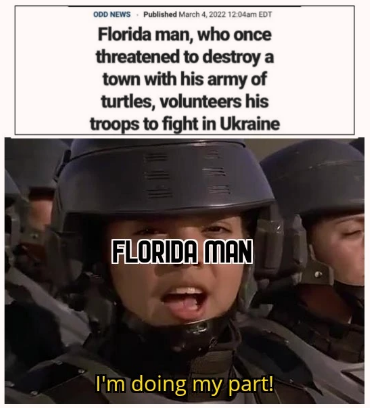 his army of turtles