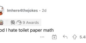 toilet paper math