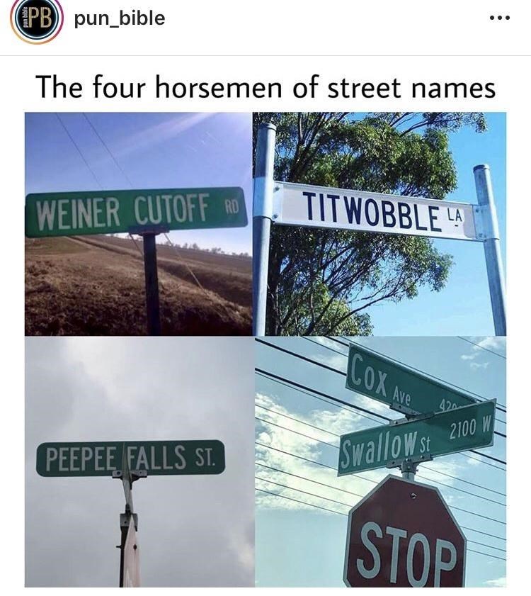 dirty street names