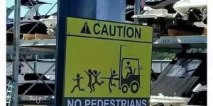 no pedestrians