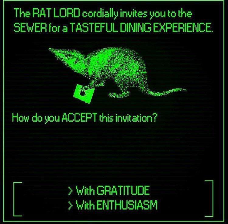 you can't decline the invitation