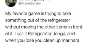 refrigerator jenga