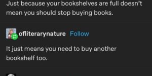 buy another bookshelf