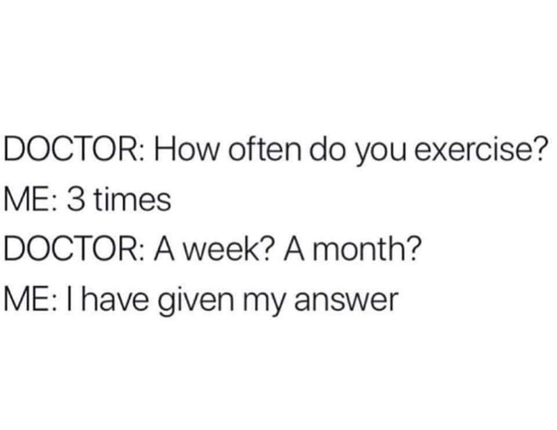 what is exercise? sounds exhausting