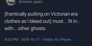 must fit in with other ghosts