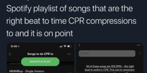 songs to perform cpr to
