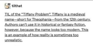 the tiffany problem