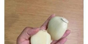 two cloves of garlic