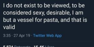 vessel for pasta