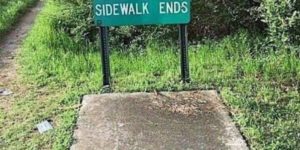 where the sidewalk ends