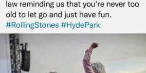 70 year old grandma at rolling stones concert proves you’re never too old to rock