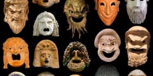 ancient greek theatre masks