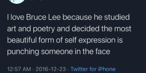 bruce lee and self expression