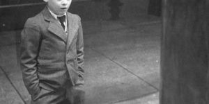 1948: A boy stares at a television screen for the first time