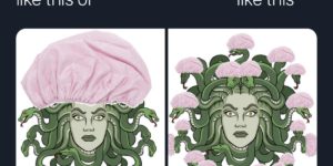 which way does medusa shower?