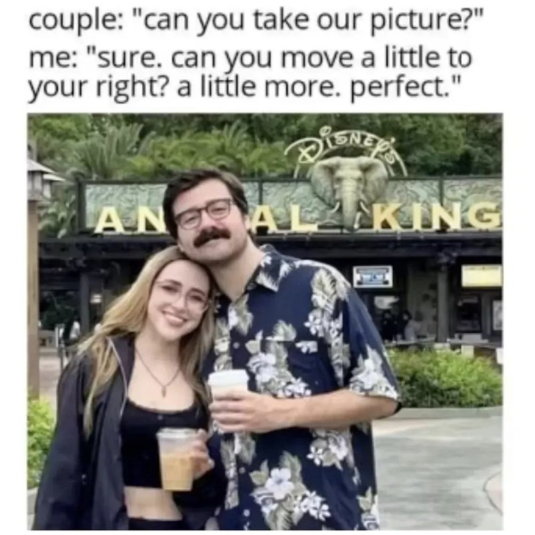 image of couple at the animal kingdom