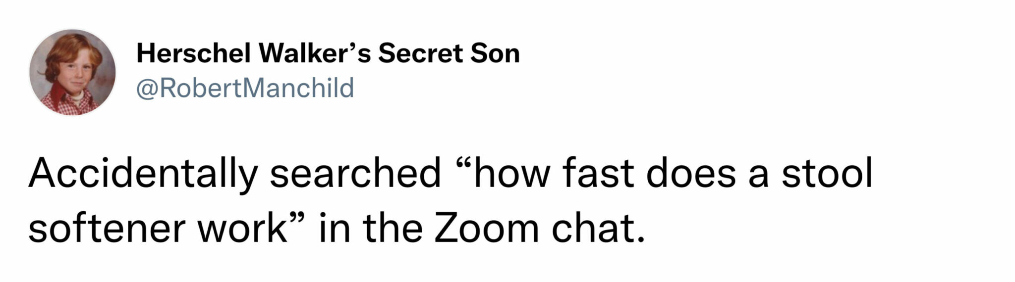 tweet about zoom chat awkward comments