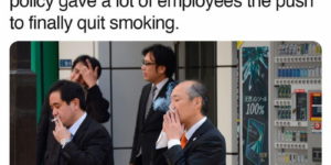 japan rewards employees who don’t smoke. would this work where you live?