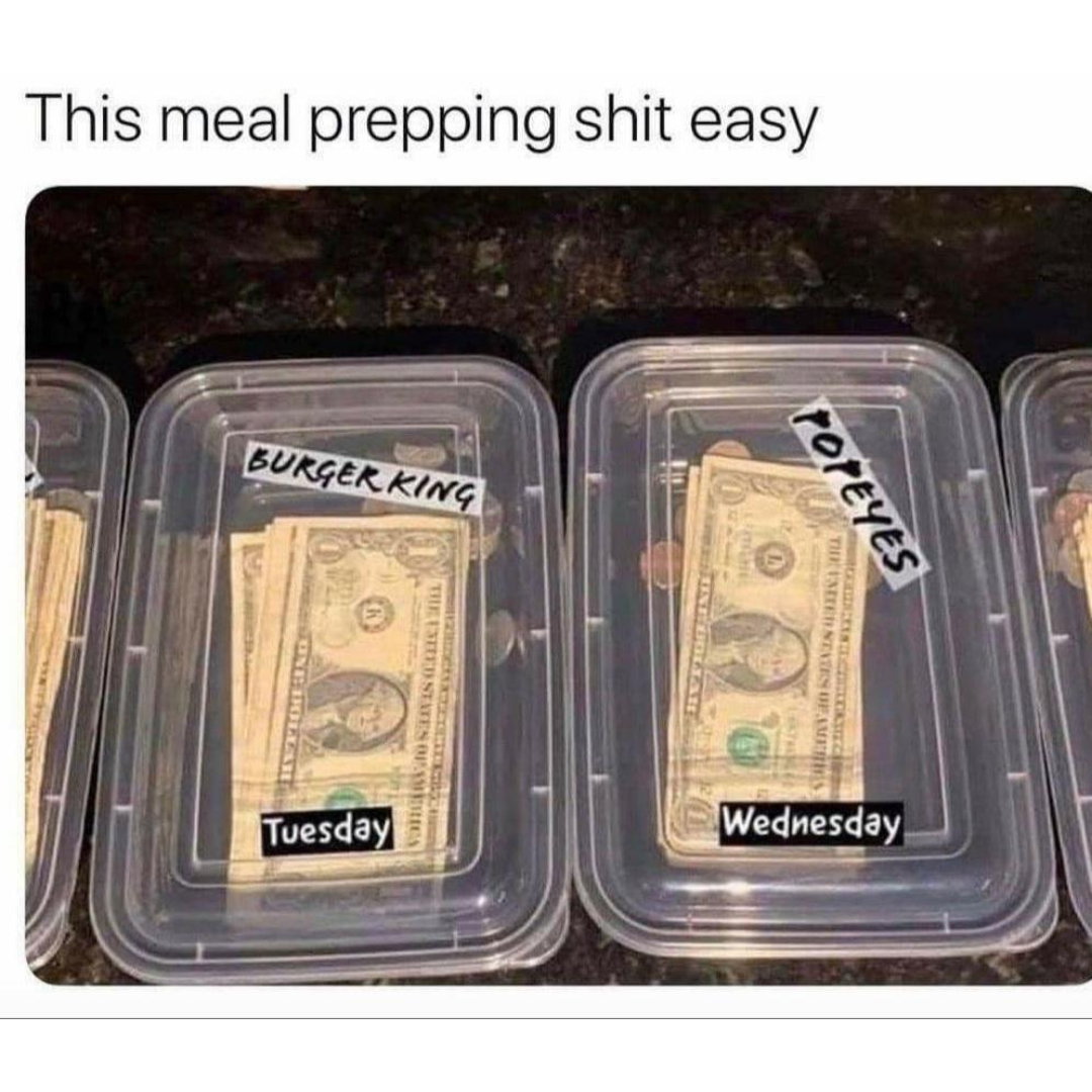 tweet about meal prepping