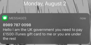 yep, this seems totally legit. no reason to question why the uk government needs an itunes gift card from you