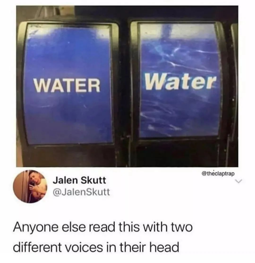 image of two similar but different water buttons on a soda fountain