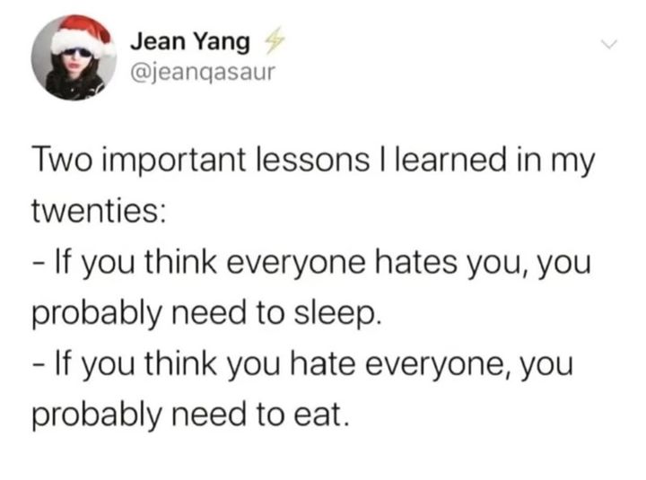 tweet about the importance of sleep