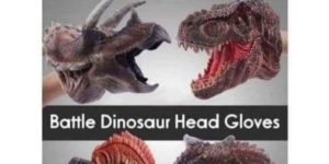 the battle dinosaur head gloves stay on during sex