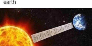 Distance from the sun to the earth in cvs receipts