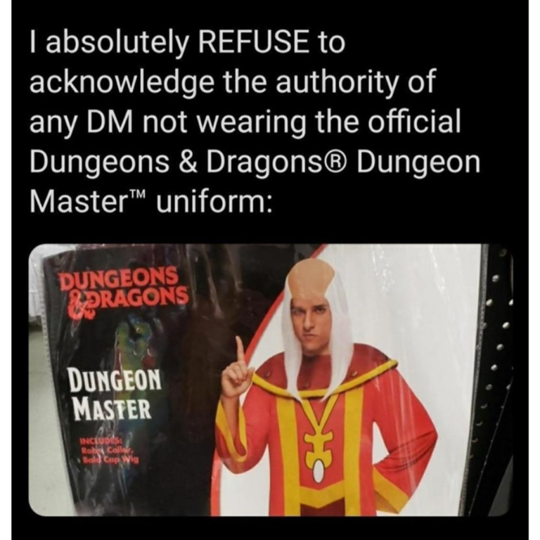 the official costume of dungeon masters