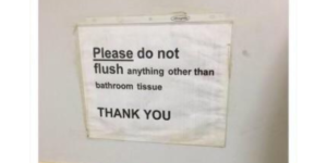 only flush tissue paper