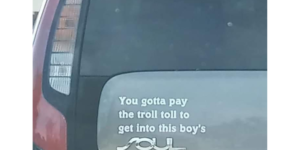 you gotta pay the troll toll