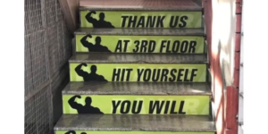did yoda write the messaging on these ominous stairs?