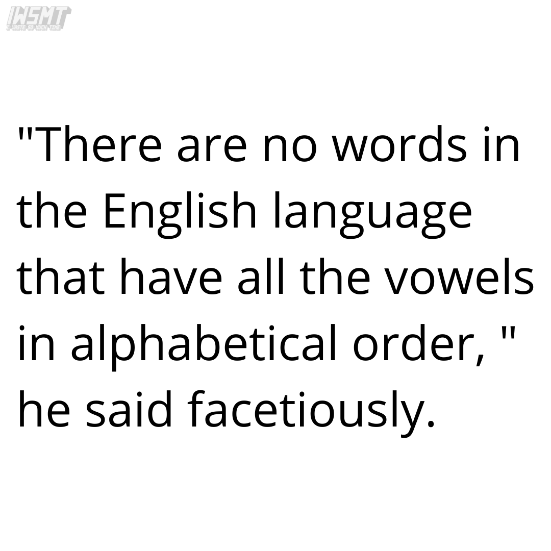 Fun With Vowels