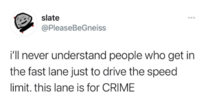 life in the crime lane