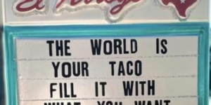 what are you putting in your taco?