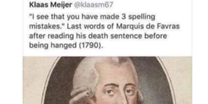 he died doing what he loved – correcting grammar/spelling