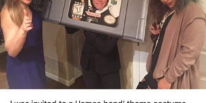 this james bond themed costume is brilliant