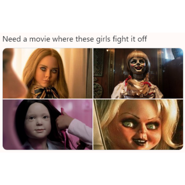 Killer doll memes because Megan is coming for us all