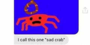 sad crab